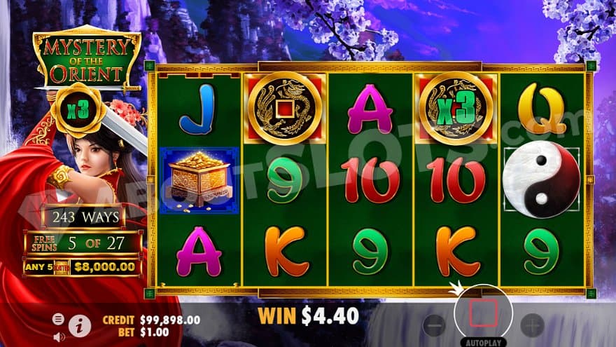 A $4.40 Win on the fifth of 27 free spins.