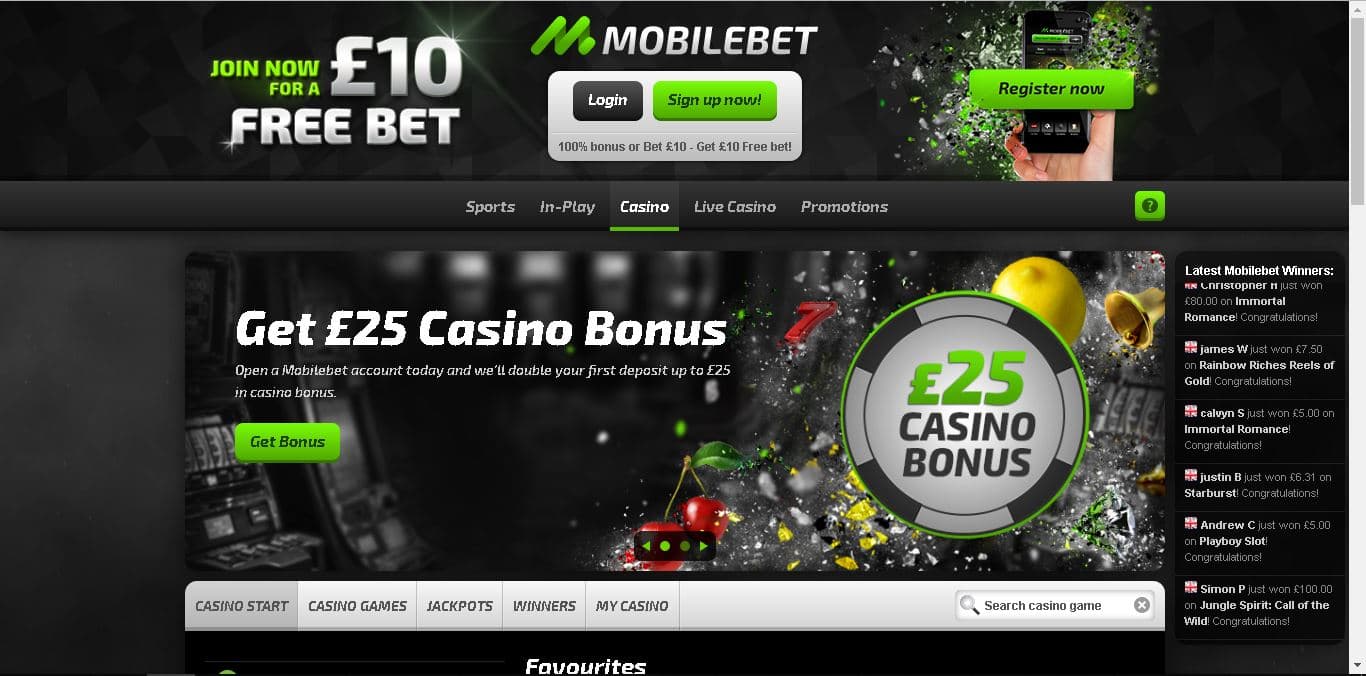 mobilebet casino