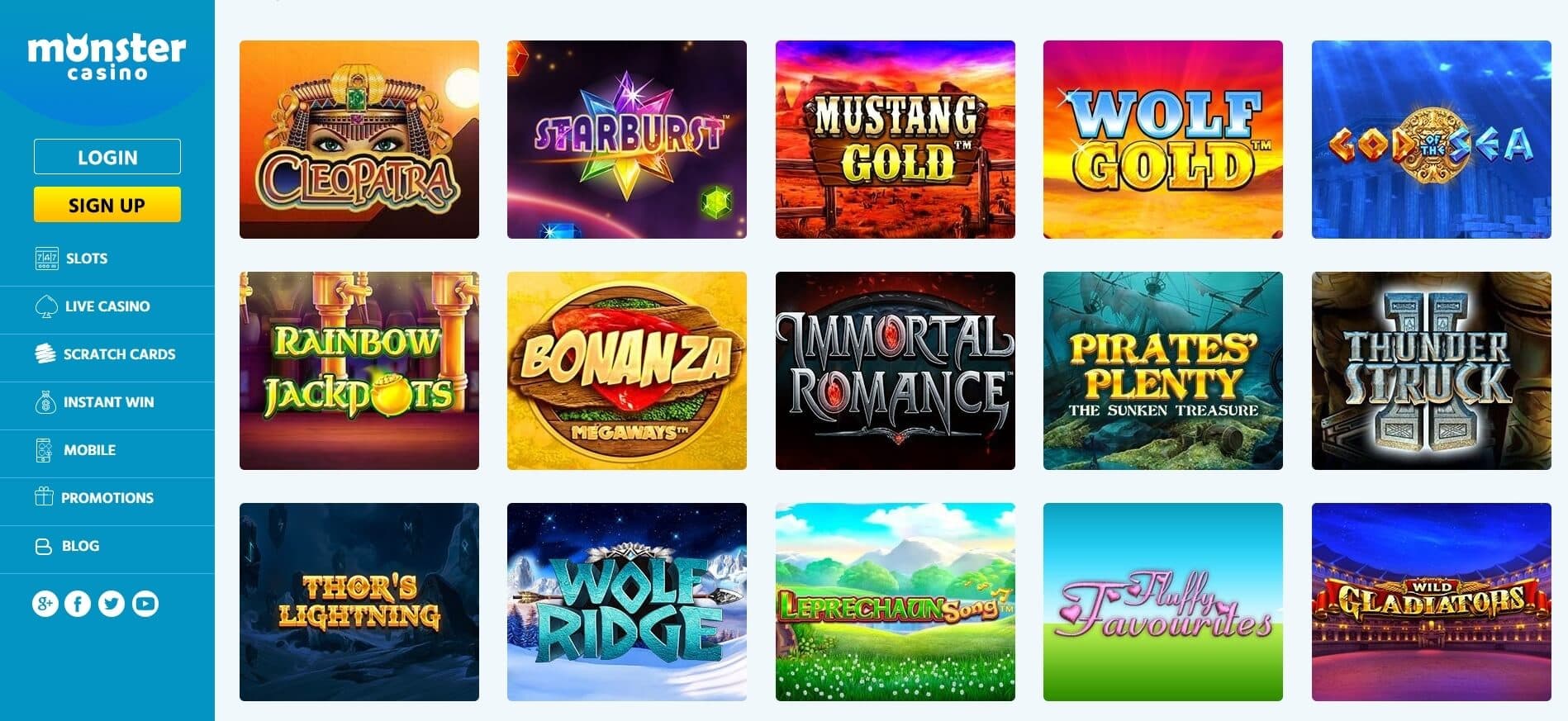 monster casino slots