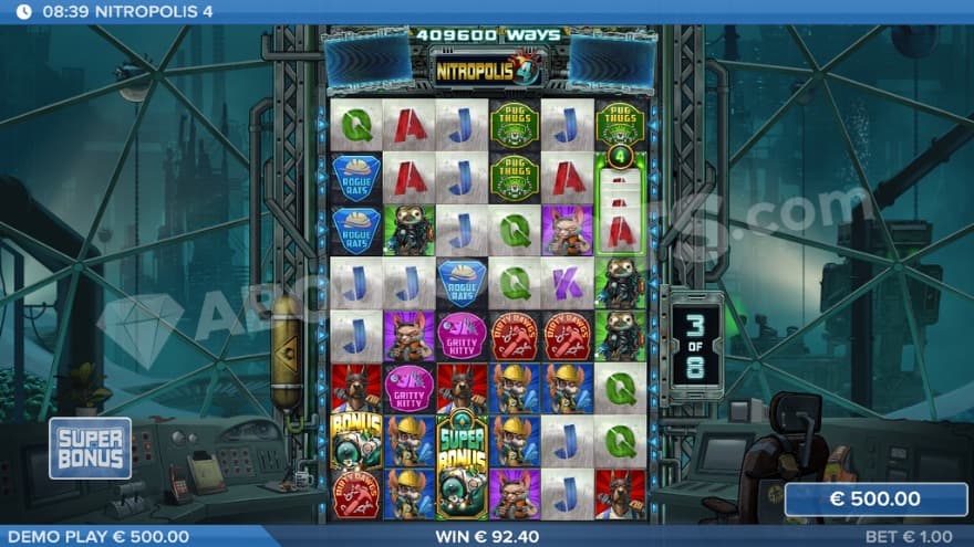 Super Bonus game with Max Ways activated.