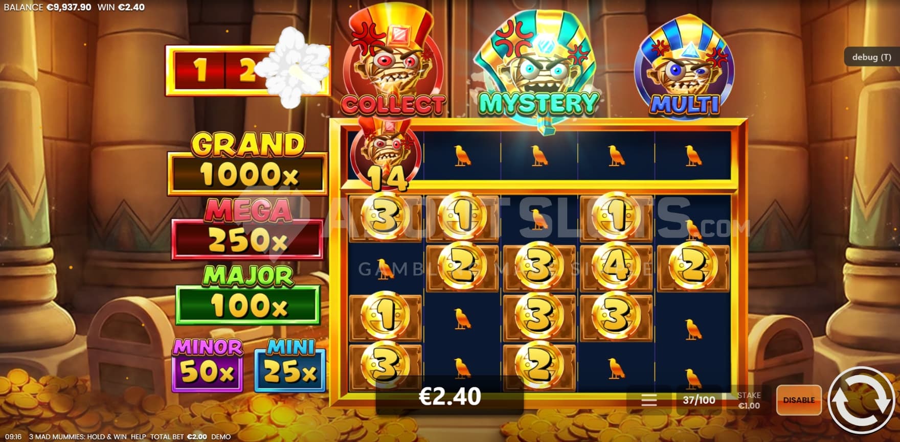 Collect Mummy in view