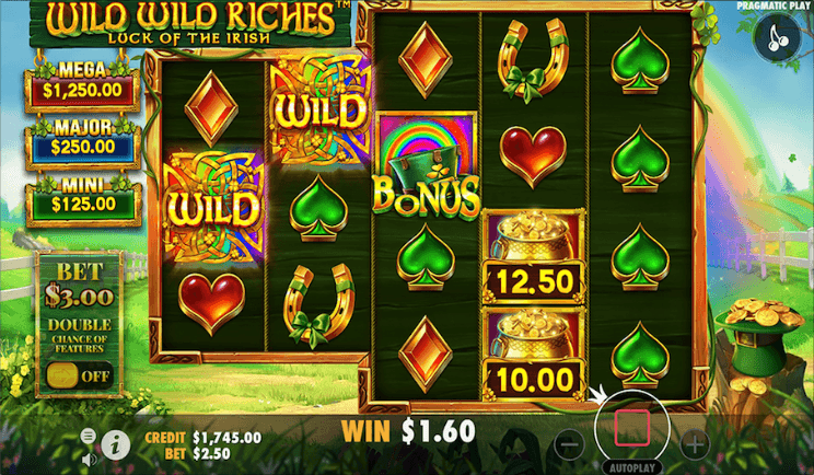 A casino slot with 5 reels and 3-3-4-4-4 rows.