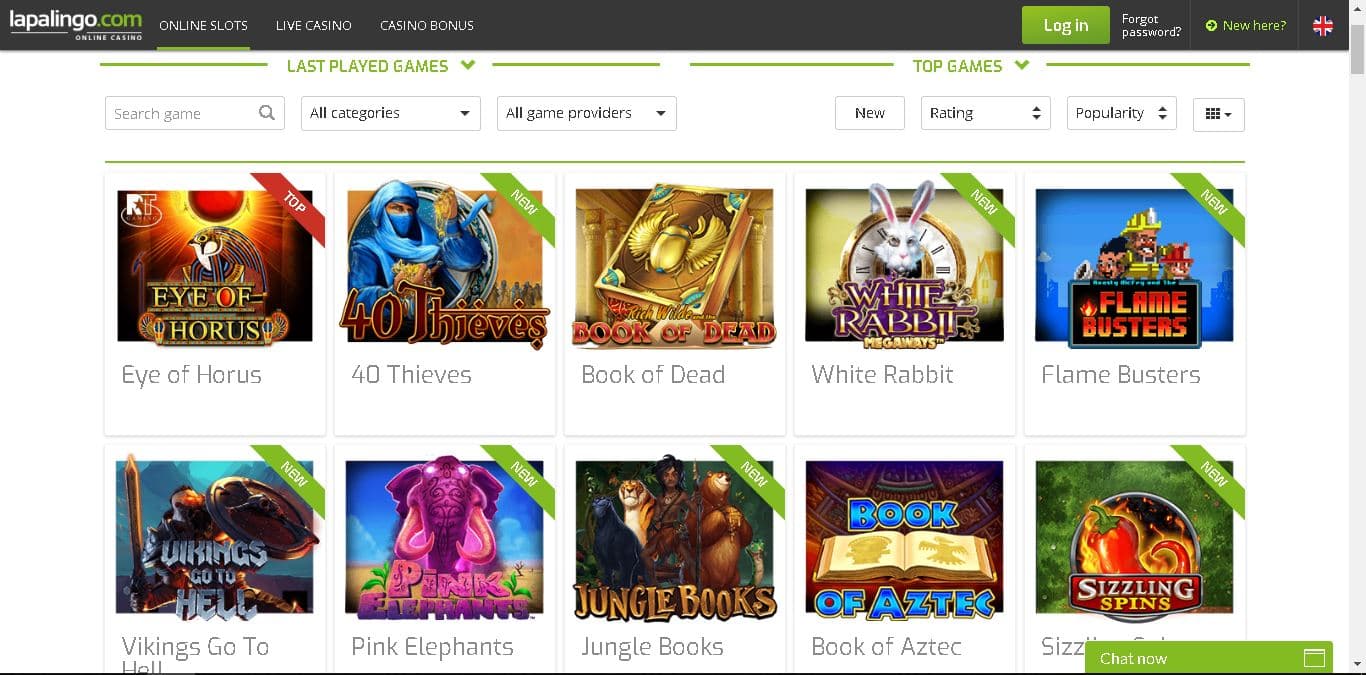 lapalingo slots