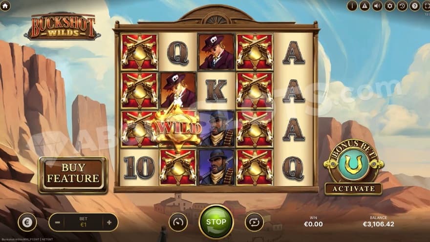 A screenshot of the basegame view in Buckshot Wilds