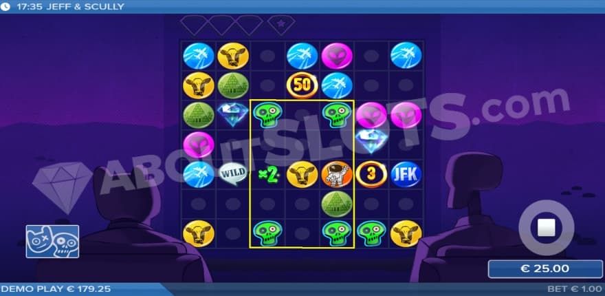 A demonstration of the area win mechanic