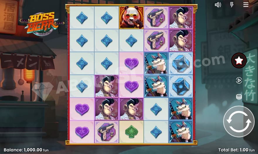 Base game where you can see a small restaurant in the background.