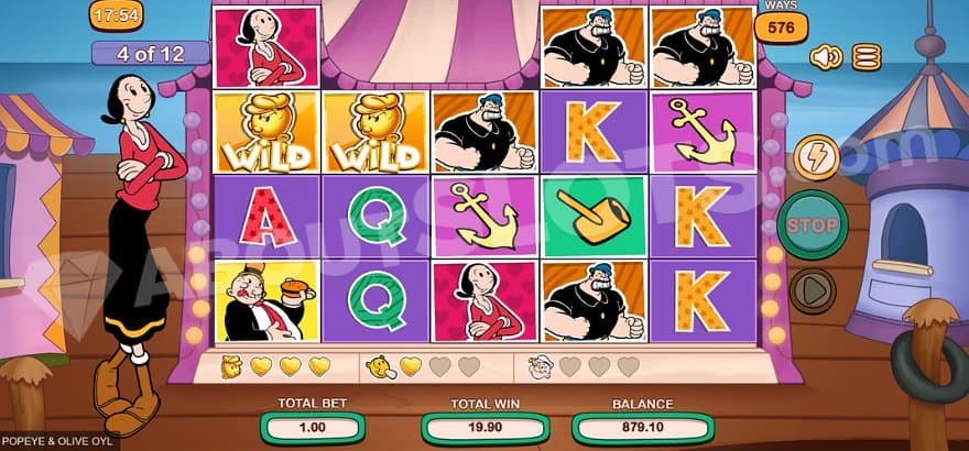 Spin 4 of 12 in the Free Spins.