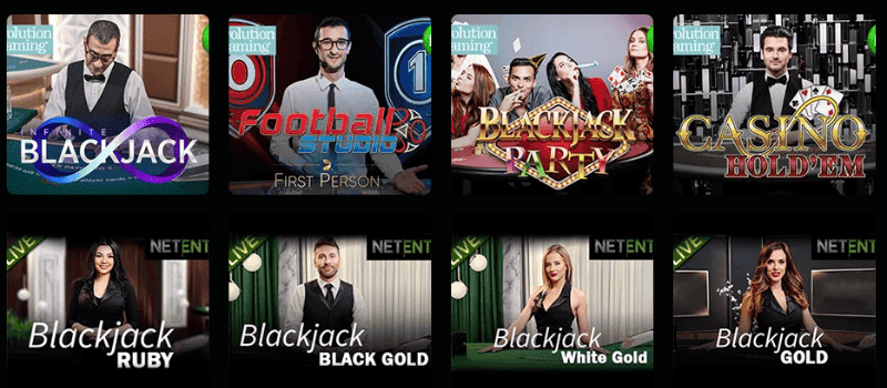 Experience the thrill of live casino at SpinzWin.