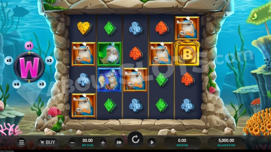 An image of the base game view in Shark Wash