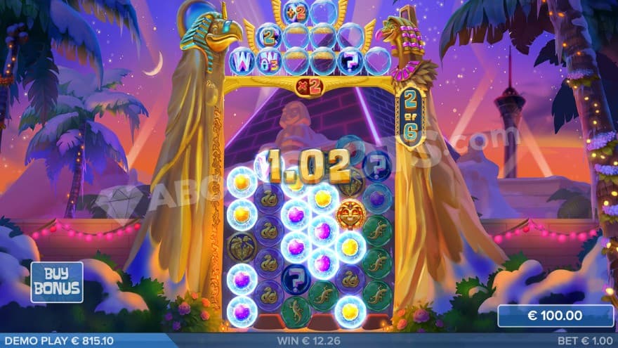 Bonus game with an Elmo symbol on the fifth reel.