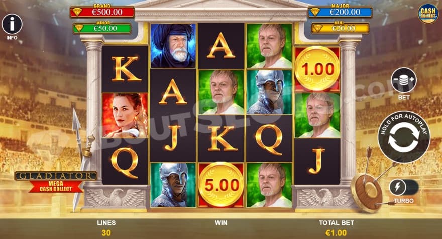 A slot in a gladiator stadium.  