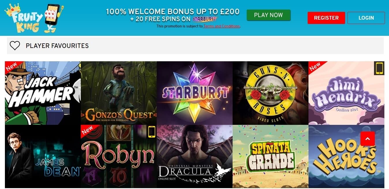 fruity king casino slots