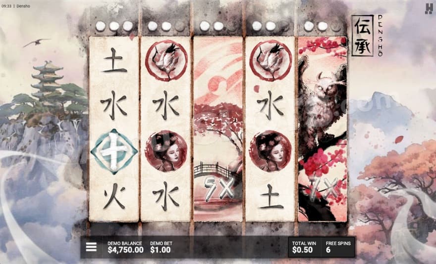 Super Free Spins bonus game with two expanded wild symbols.