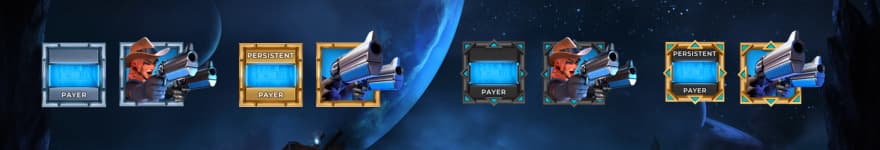 A picture showing the payer, persistent payer, adjacent payer and persistent adjacent payer symbols.