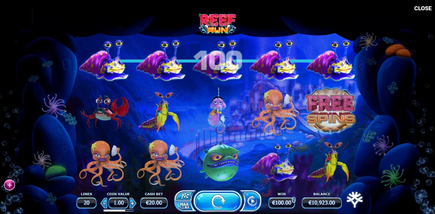 Reef Run Slot Gameplay