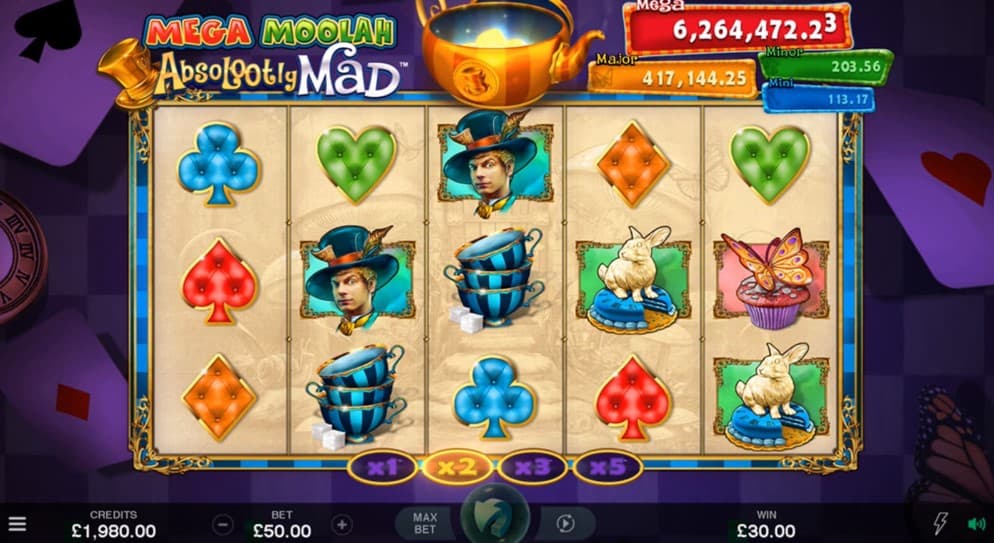 Absolootly Mad Mega Moolah Slot Gameplay