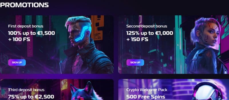 It shows different promotions that are offered at John Casino.