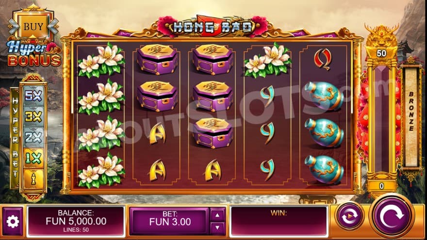 Base game with a hyper bonus buy button on the left.