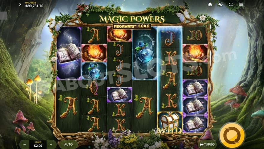 Enchanted reel during the base game.
