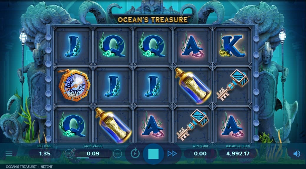 Ocean's Treasure Slot Gameplay