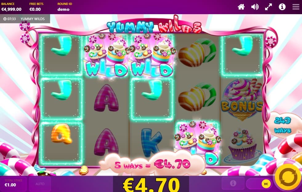 Yummy Wilds Slot Gameplay