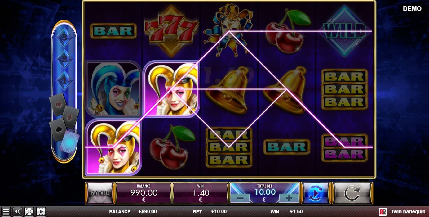 Twin Harlequin Slot Gameplay
