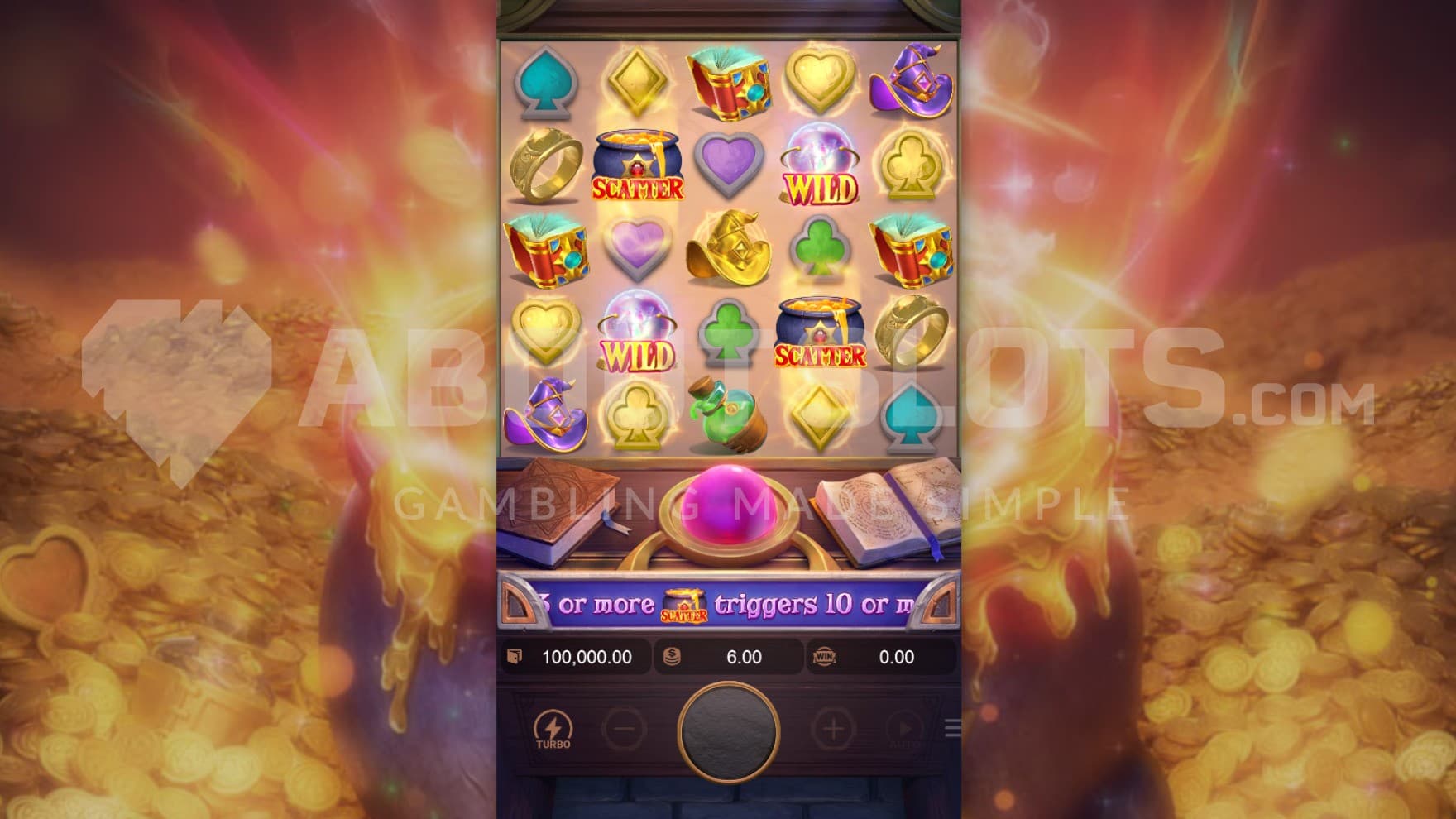 gold in the background