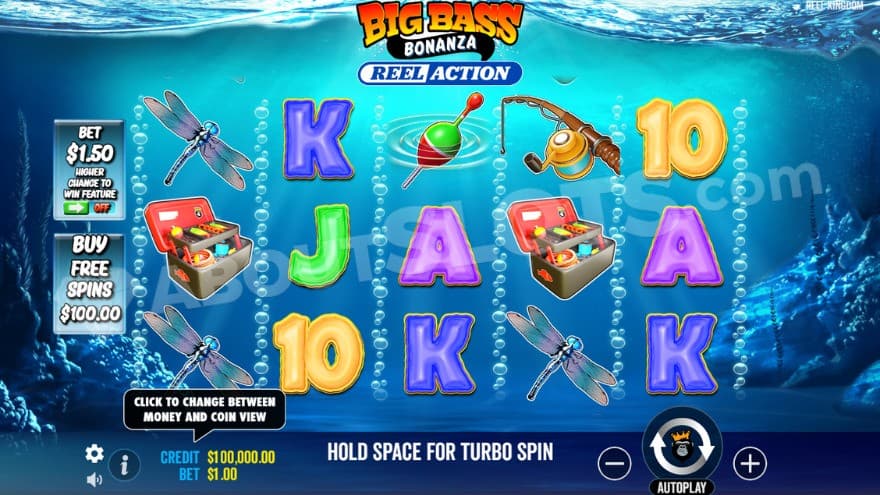 Base game with Ante Bet and Bonus Buy options on the left of the screen.