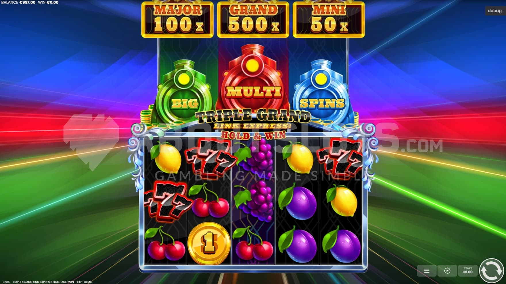 Coin Symbol on reel 1 