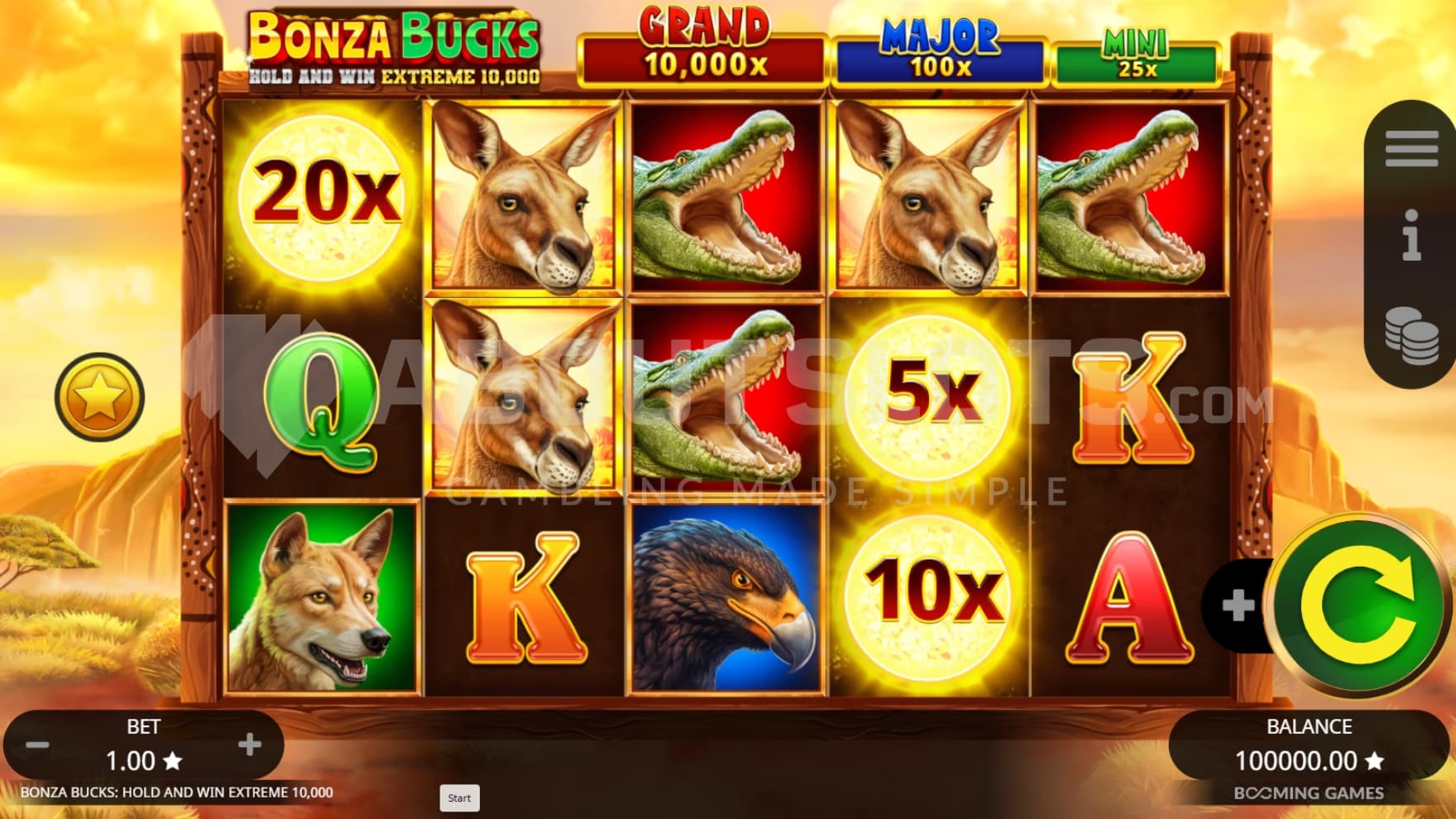 Bonus Buy on left side