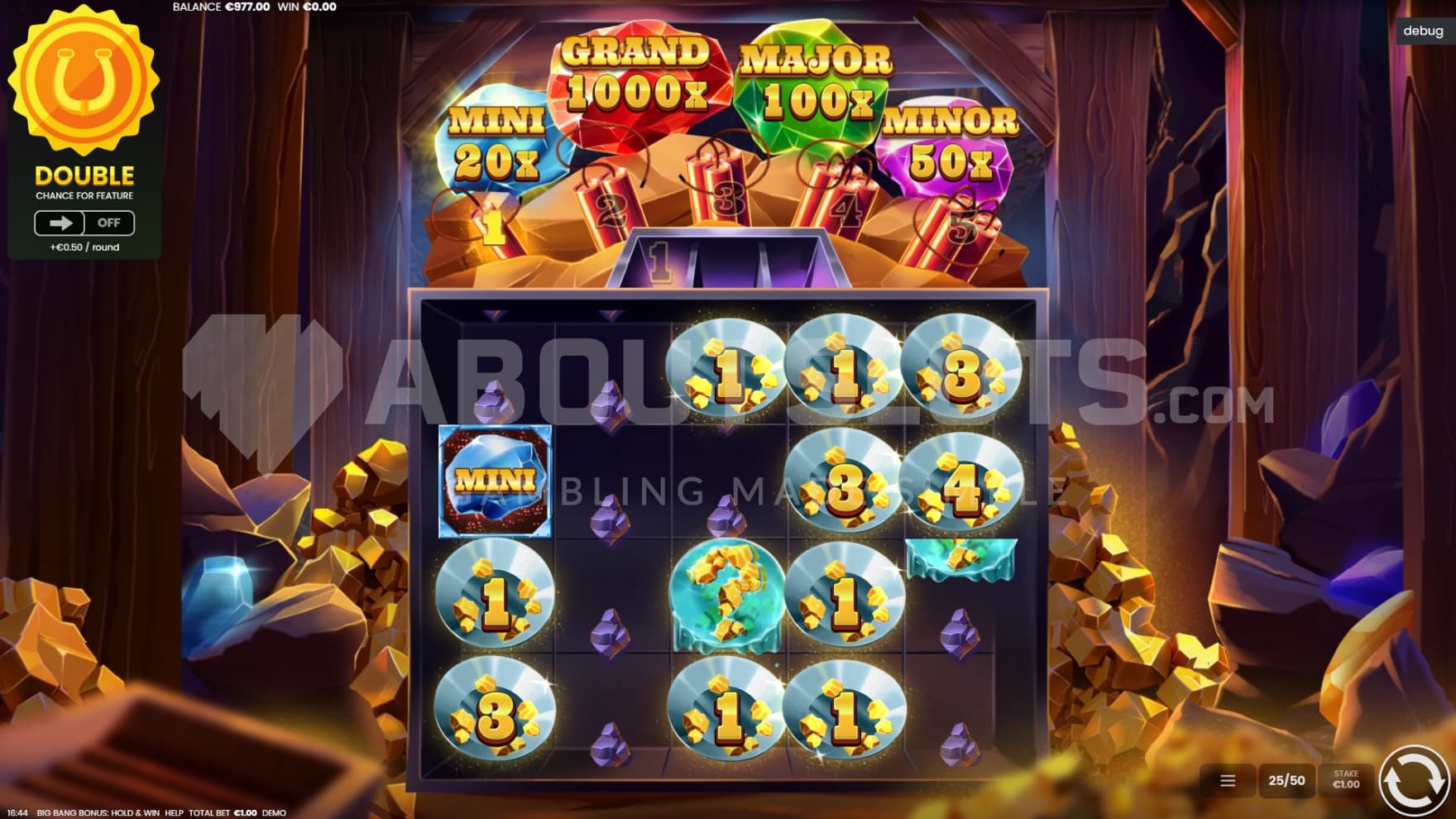 Mini Jackpot on reel 1