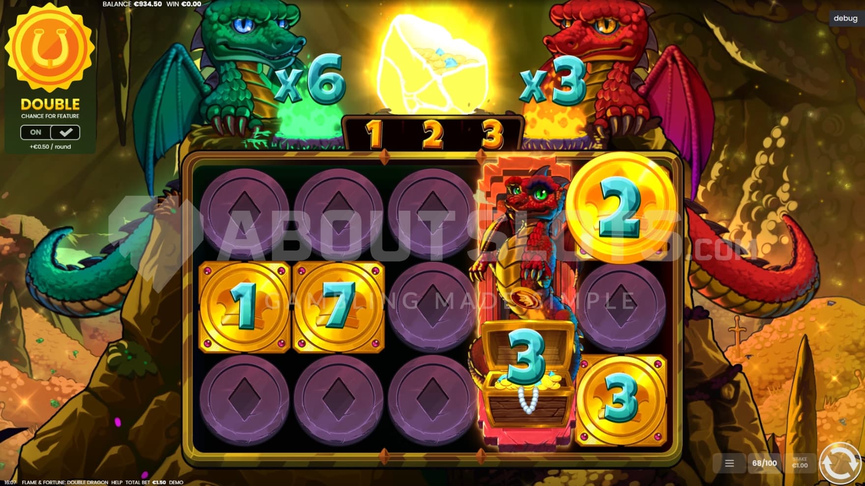 Treasure Dragon on reel 4