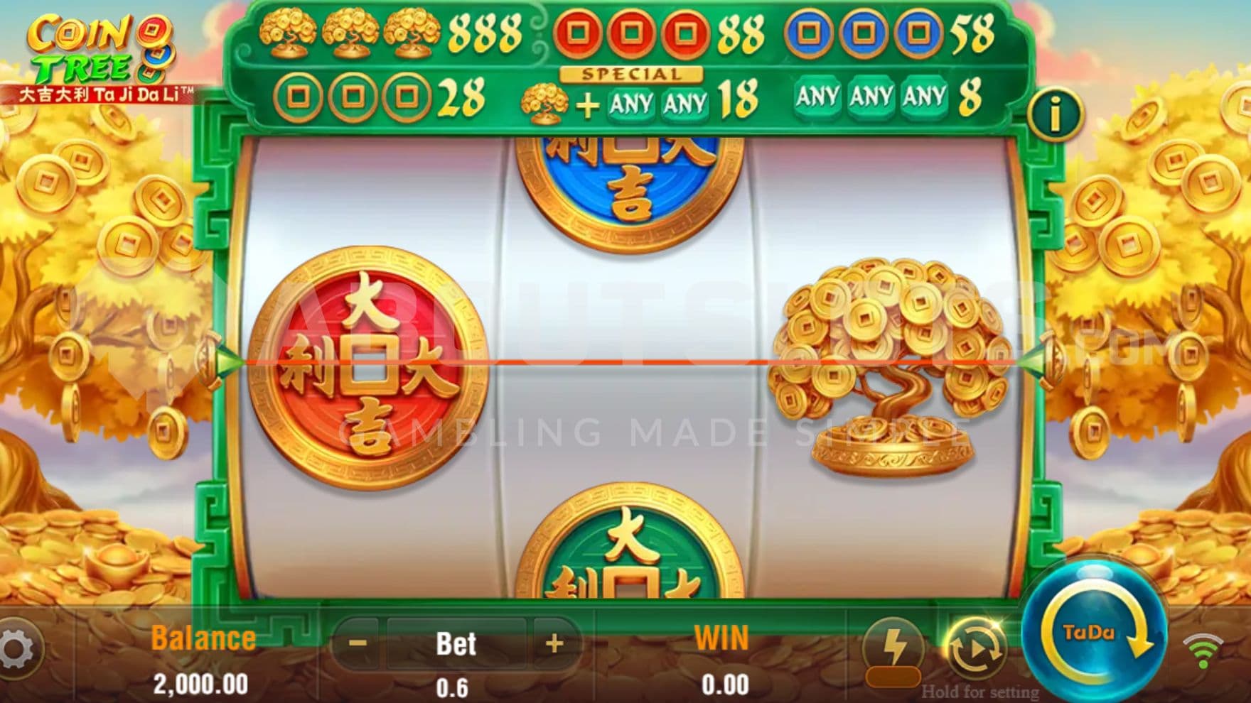 Golden Tree Symbol in view