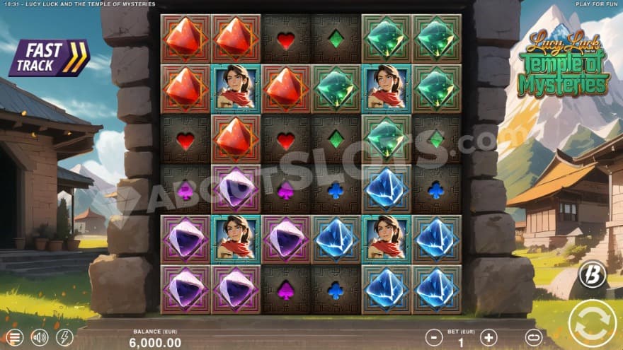 Base game where you can see snow-covered mountains in the background. 