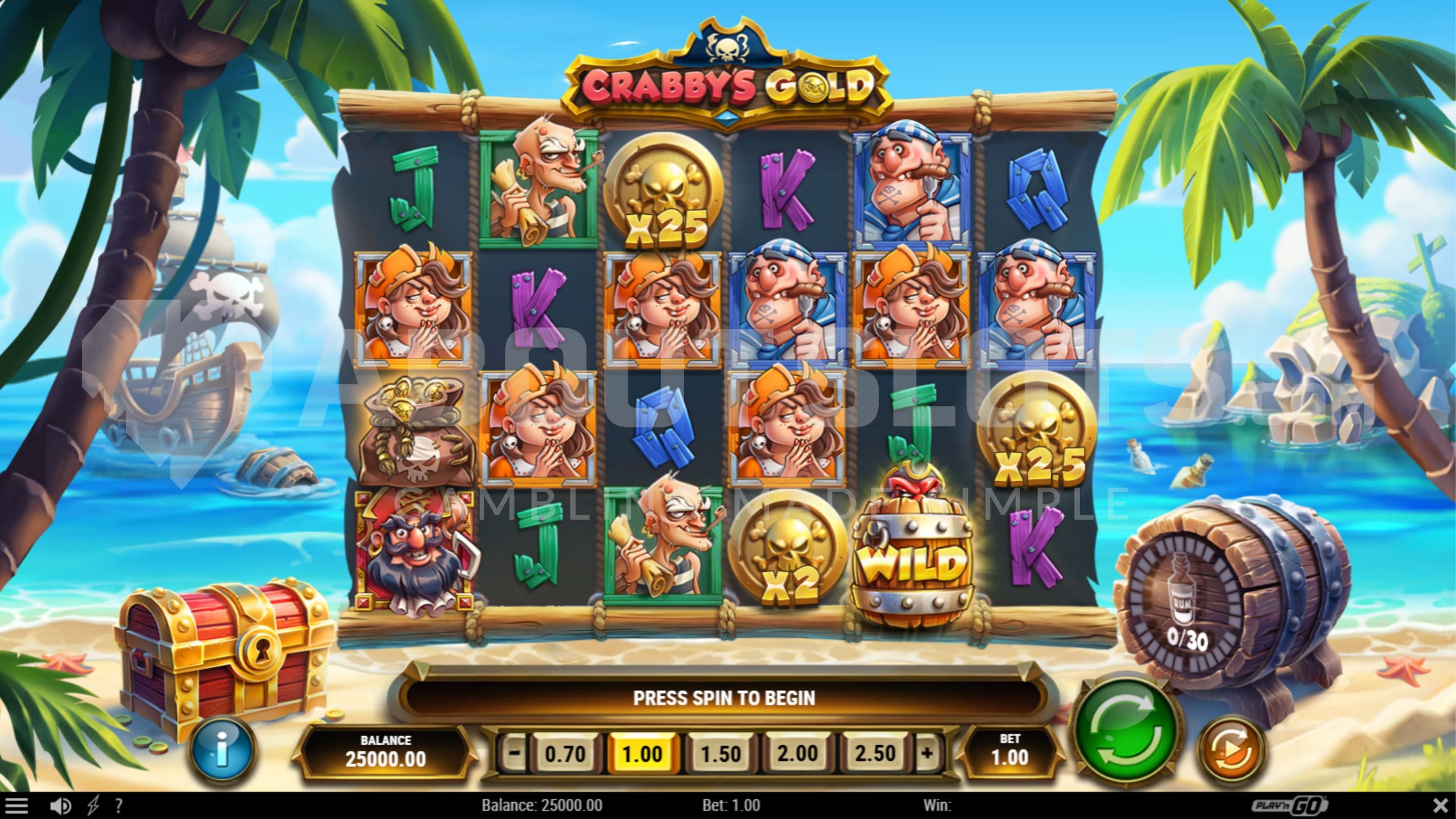 Rum Barrel Meter on right side