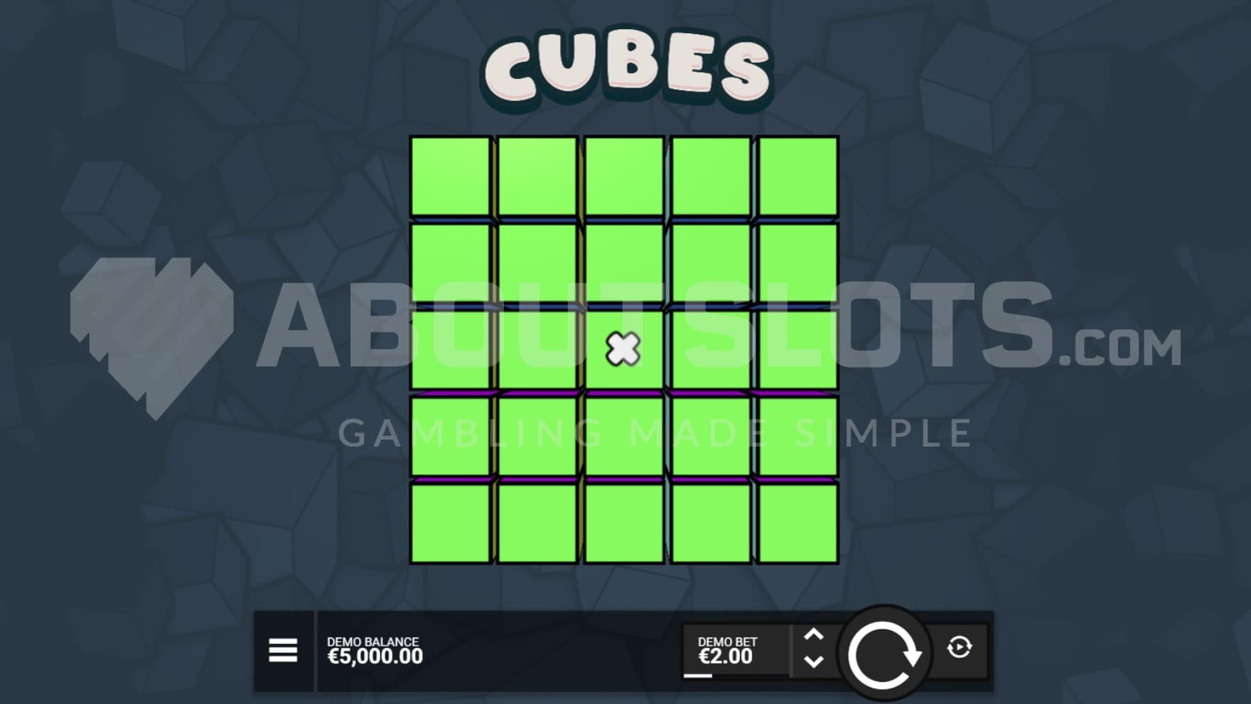 5X5 game grid
