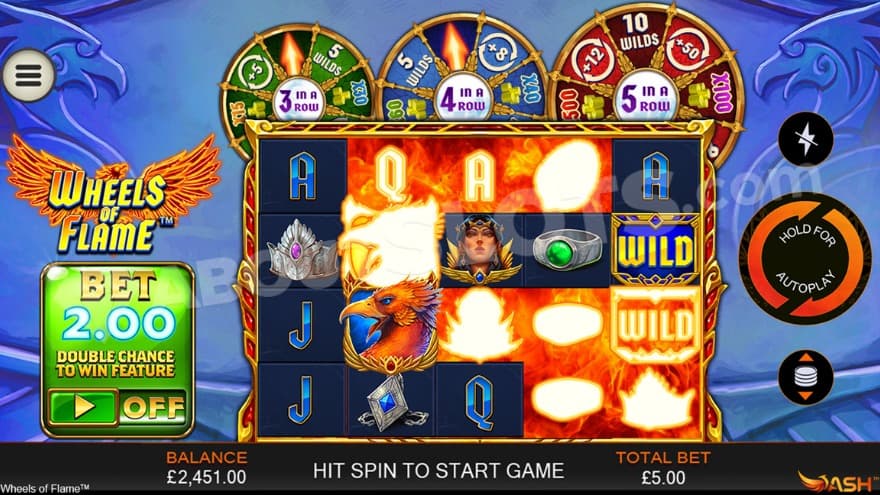 An image of the Base Game view with a blue background