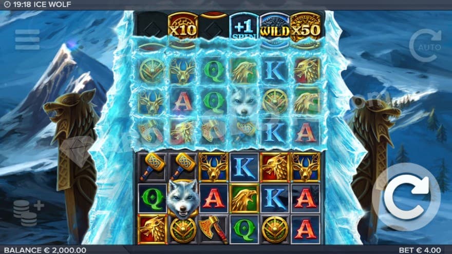 Base game with an icy landscape in the background.