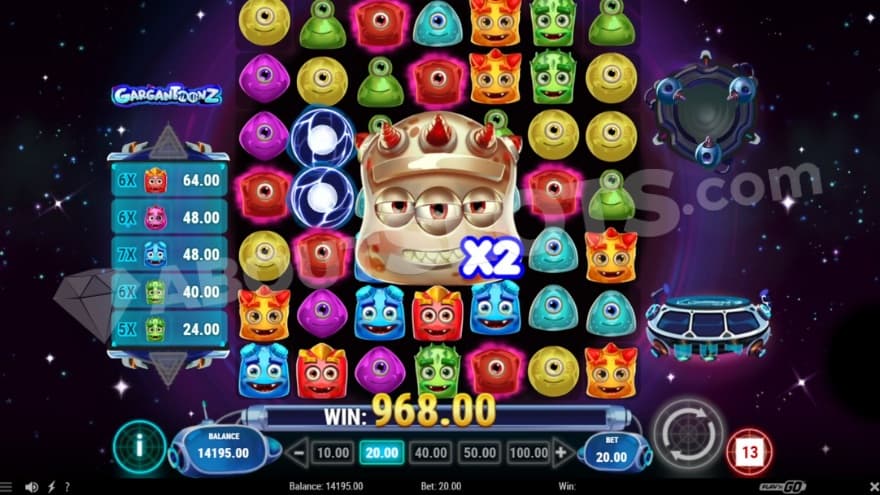 A screenshot of the 3x3 Gargantoon