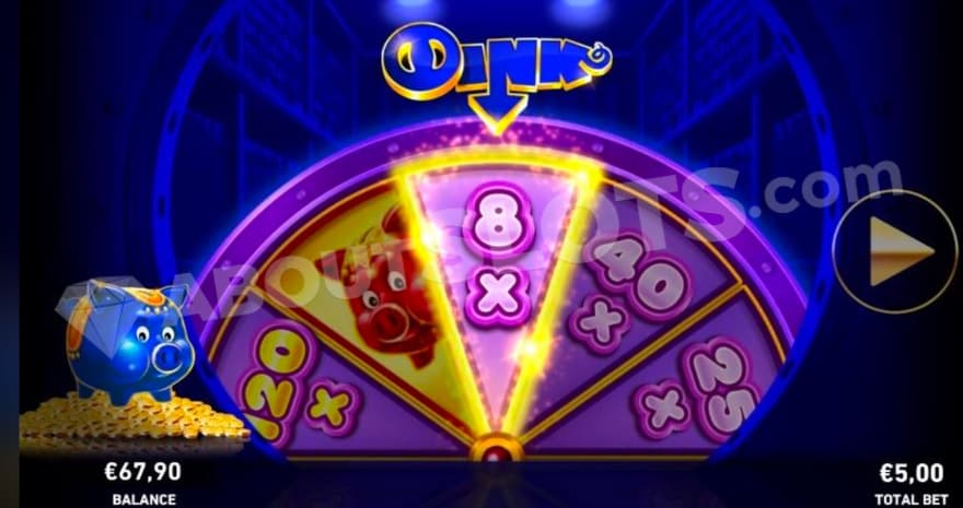 Blue Pig feature with a blue pig to the left.