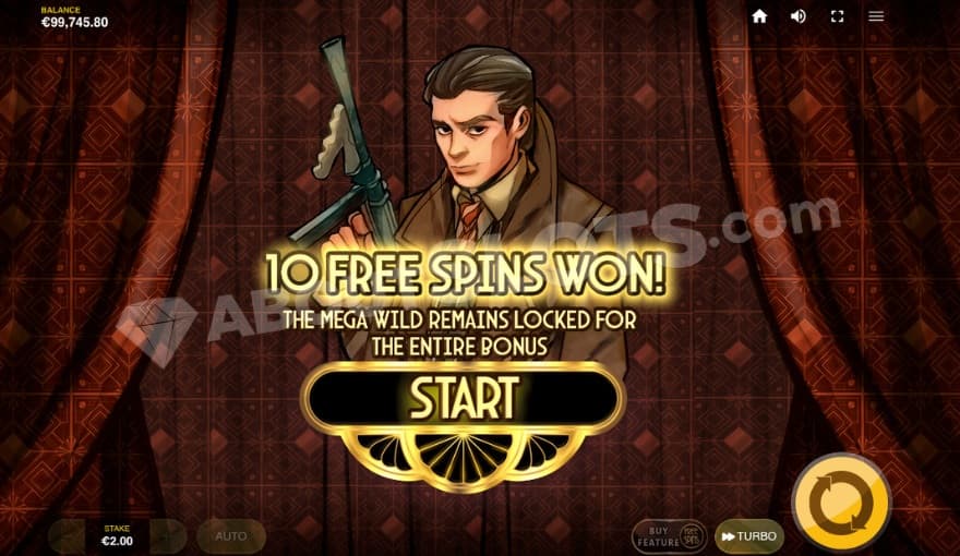 Intro to the free spins bonus game feature.