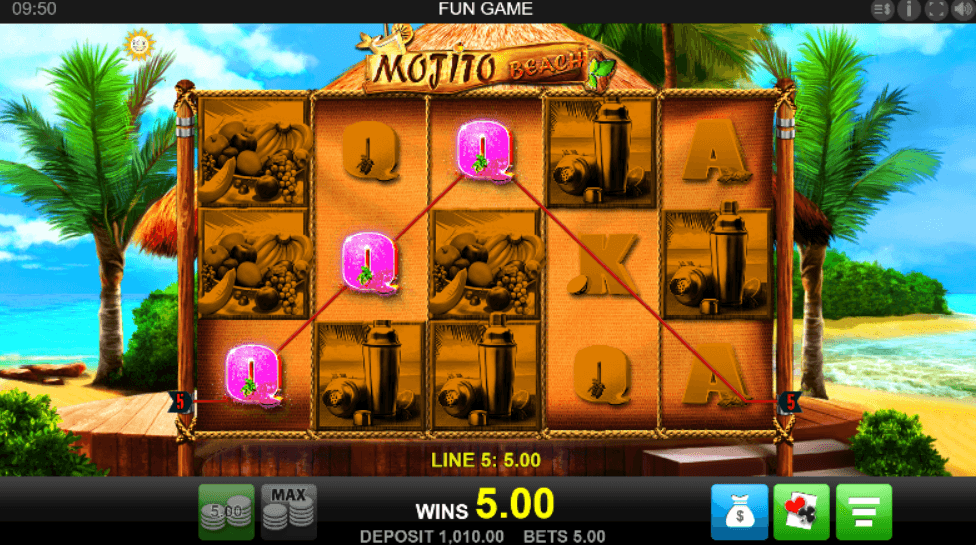 Mojito Beach slot gameplay