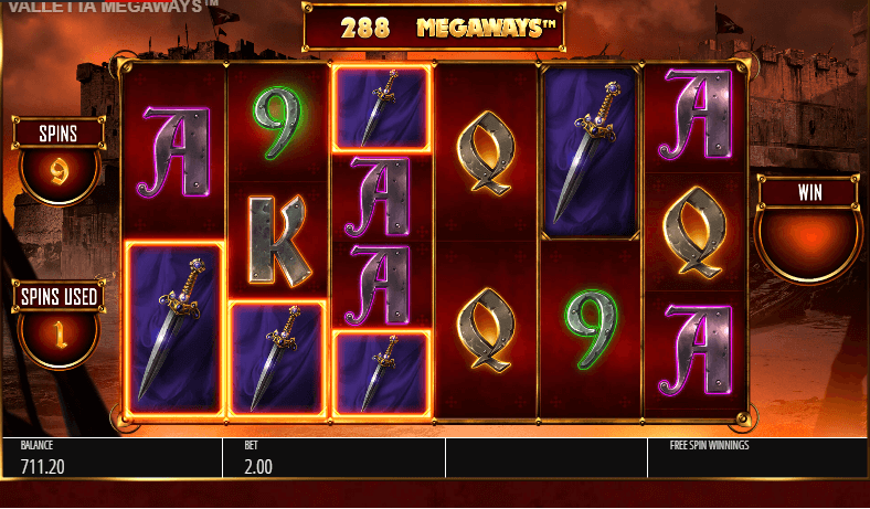 Valletta Megaways Slot Gameplay