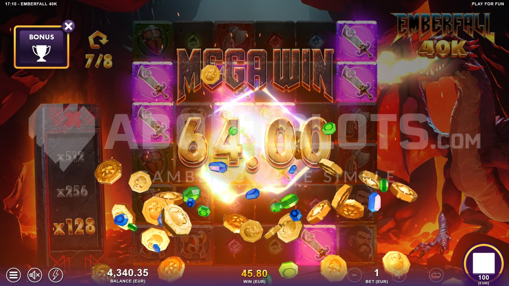 The Multipliers start stacking up and Wins start hitting higher in the Free Spins