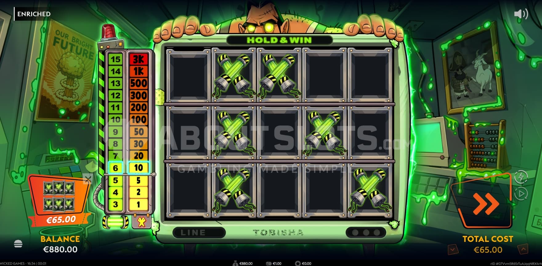 6 Uranium Rods in view