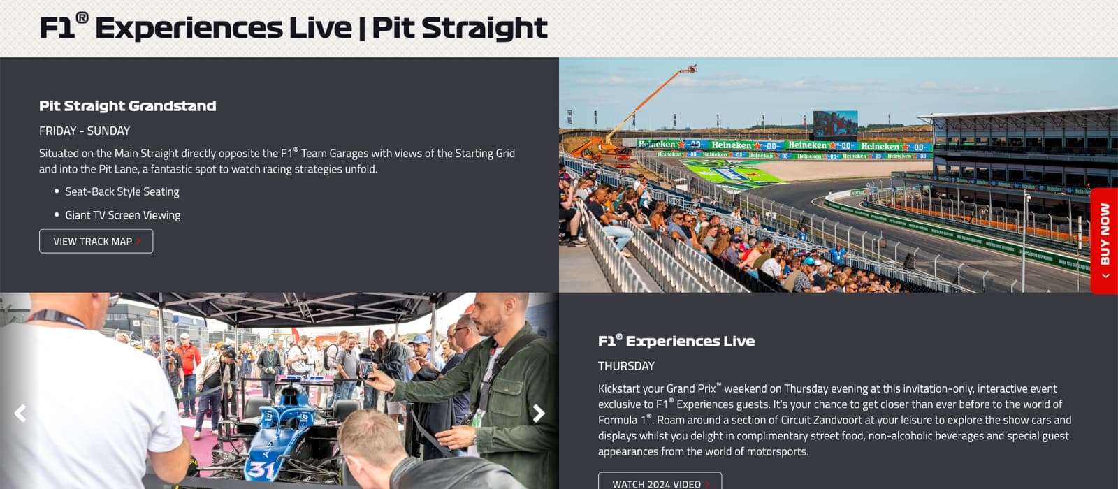 F1 Experience Homepage
