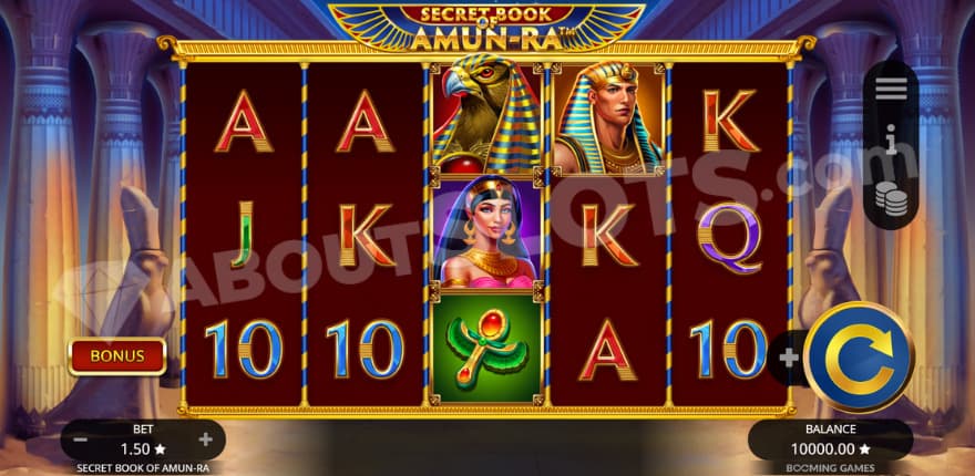 Base game where you can see beautiful pillars in the background.