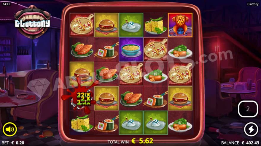 xZone Sauce activation, where it gives out multipliers.