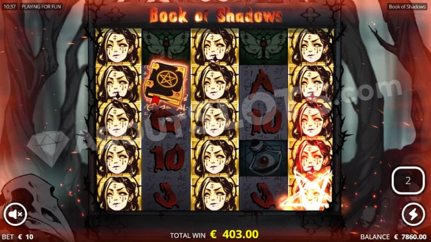 An image of the Free Spins feature with the best-paying symbol