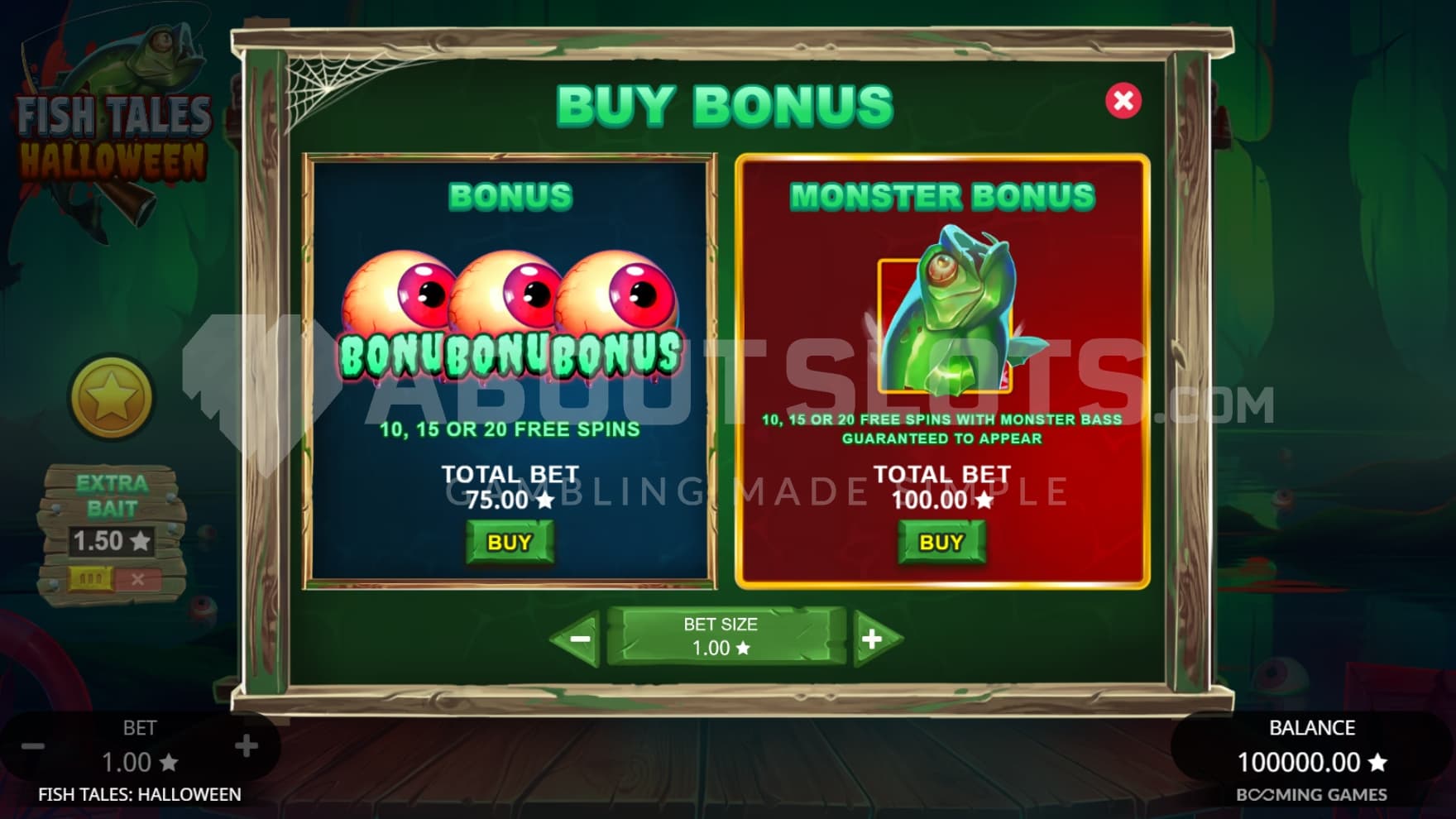 2 options Bonus Buy